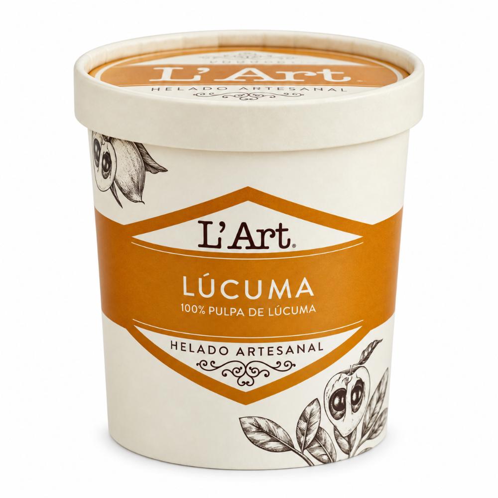 Helado Artesanal de Lúcuma 1 LT. | L'Art - ice Qori