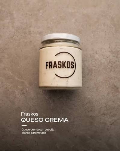 Queso crema, cebolla blanca caramelada 250g Fraskos