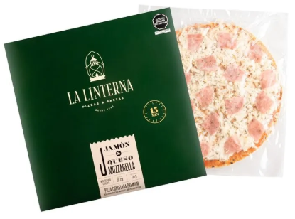 Pizza de jamon 1 und La Linterna