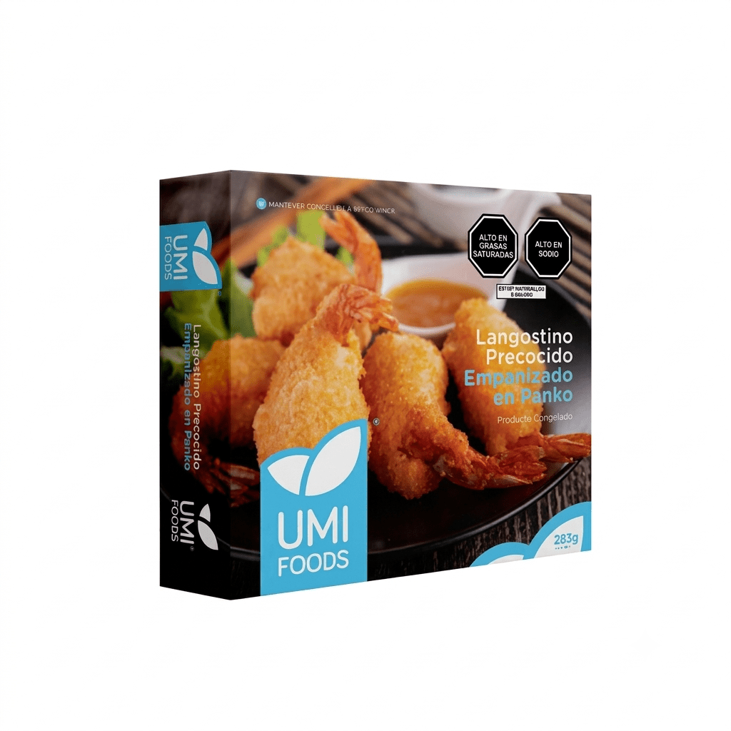 Langostino empanizado en panko 280gr Umi foods - ice Qori
