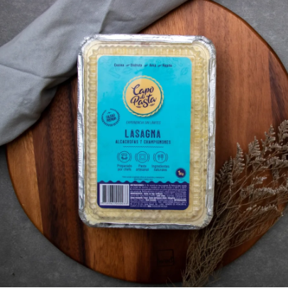 Lasagna de Alcachofa y Champignones 1kg Capo di Pasta