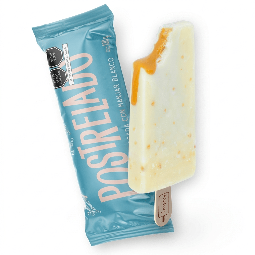 Paleta Cocada con manjarblanco 130g Postrelado - ice Qori