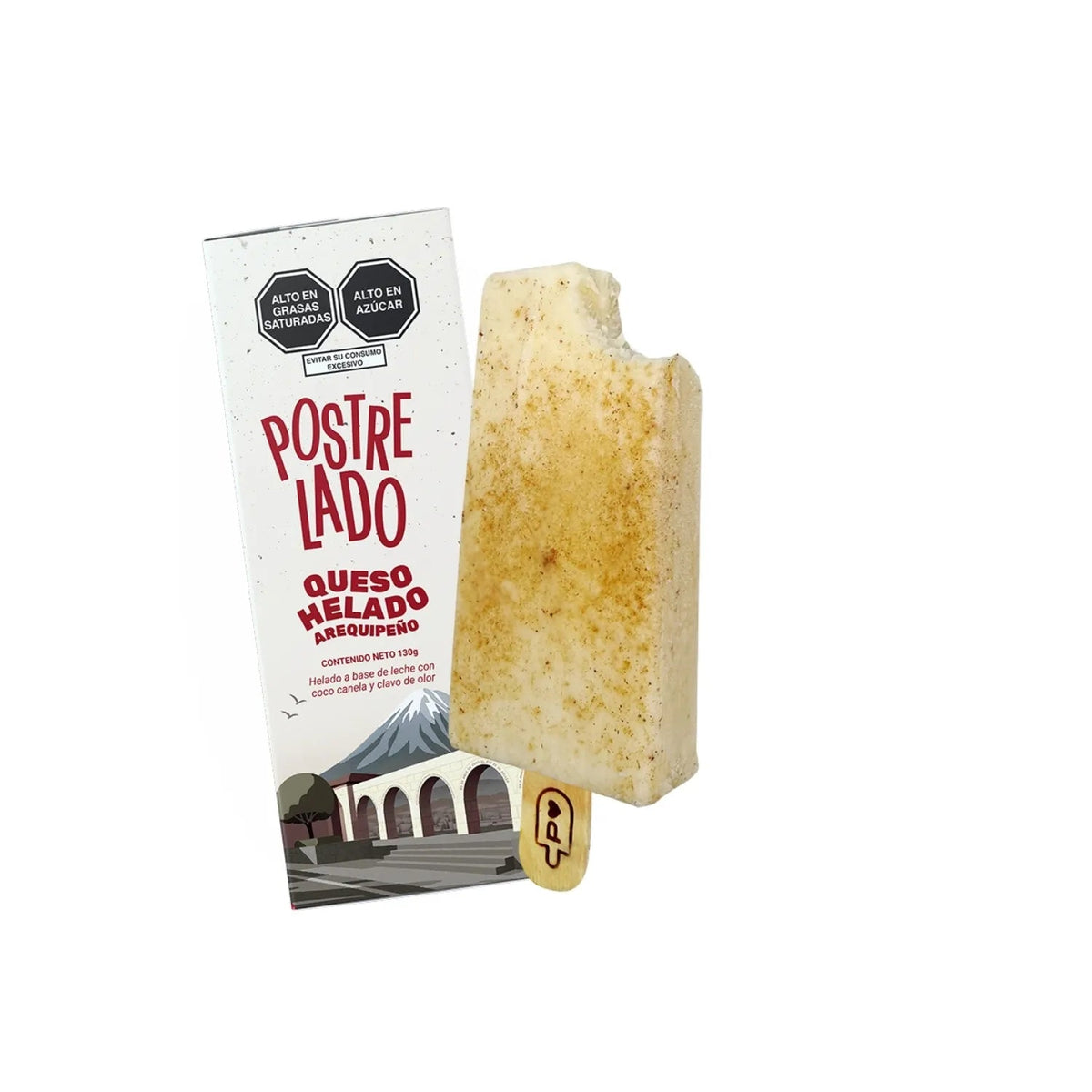 Paleta queso helado arequipeno 130g Postrelado - iceQori
